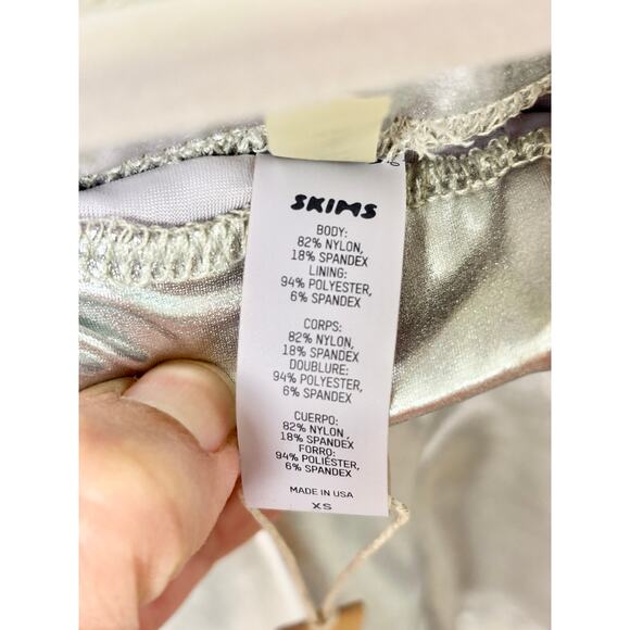 NWT Skims Pull On High Waisted Mid-Length Swim Short Nickel Women's Size XS - Picture 4 of 5